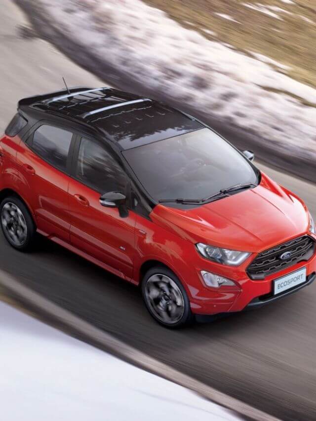 EcoSport 2024 na cor vermelha.