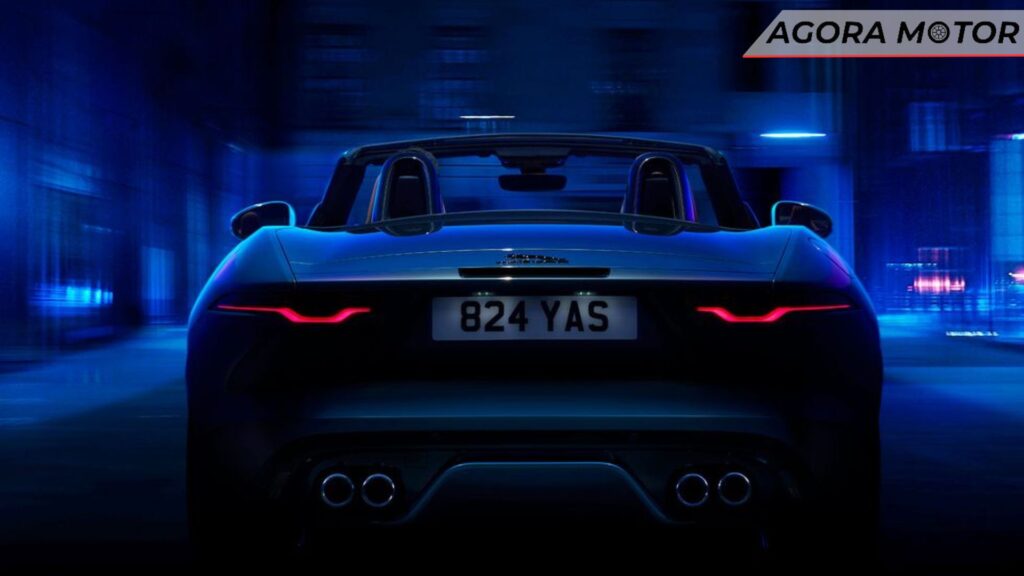 Traseira de um F-Type 2024