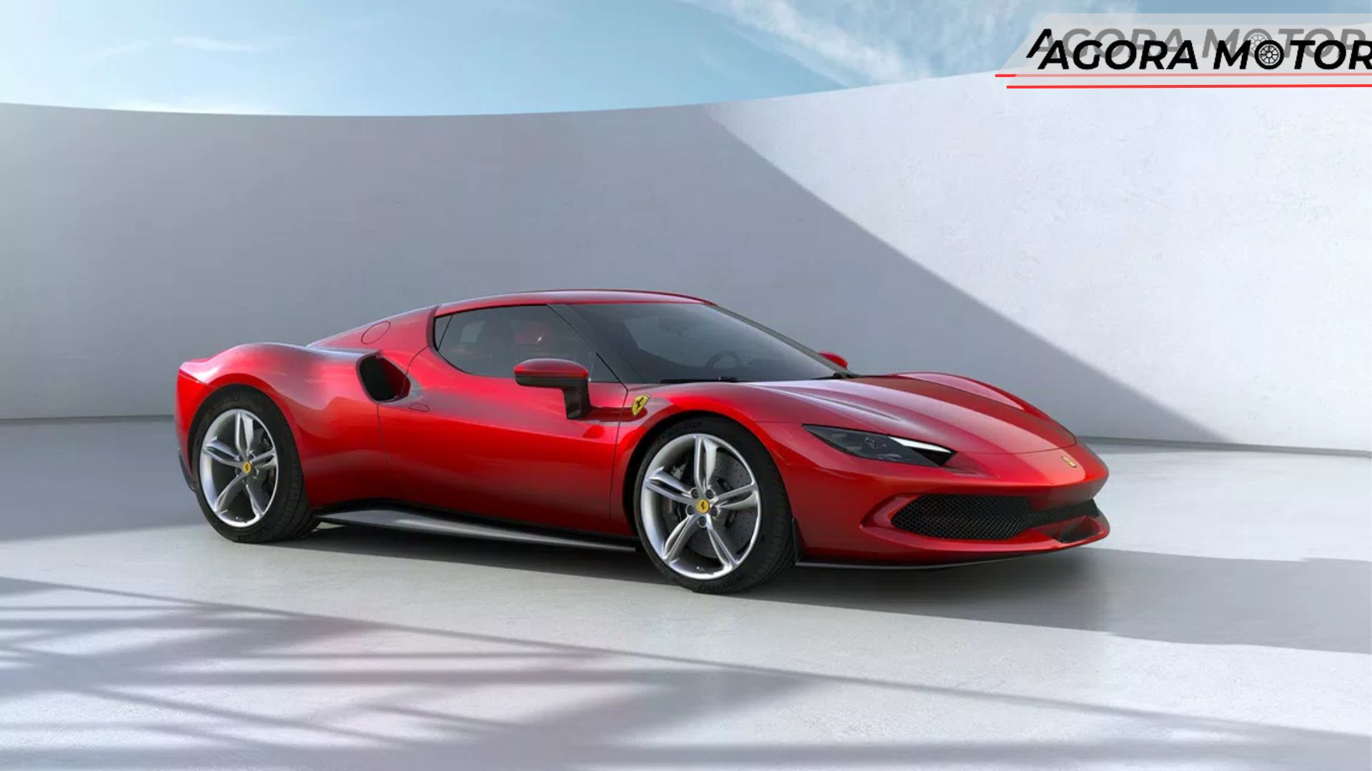 Ferrari 296 2024 na cor vermelha