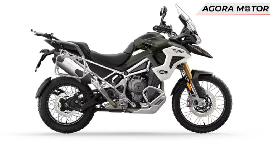 Foto lateral de uma Triumph Tiger 1200 2024