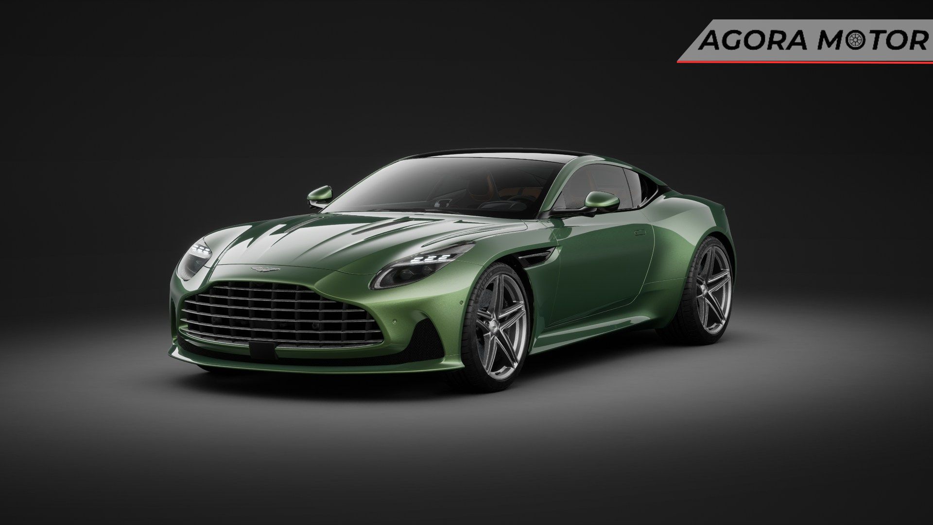 Frente do Aston Martin DB12 2024.