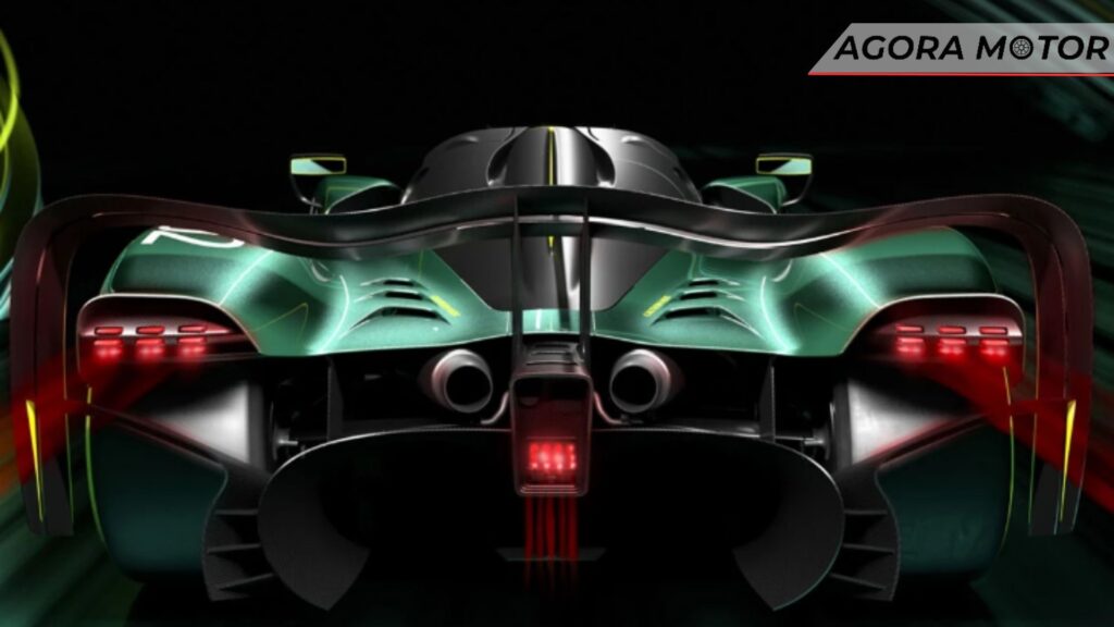 Traseira do Aston Martin Valkyrie AMR.