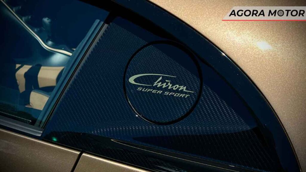 Bugatti Chiron logomarca tanque de combustível