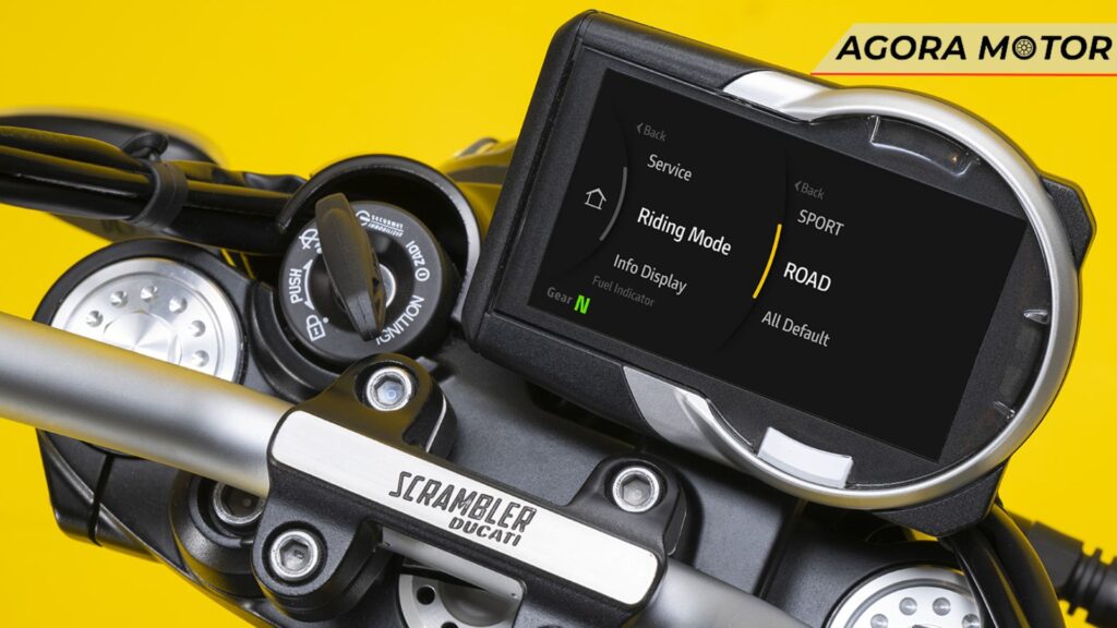 Nova tela TFT da Scrambler Icon 2024.
