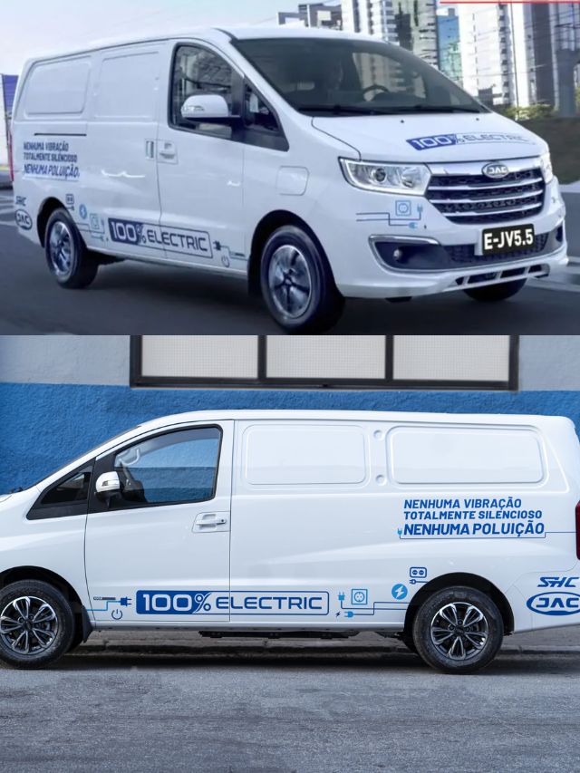 JAC E-JV 5.5 2024 Fotos, Autonomia e Preço do furgão 100% elétrico