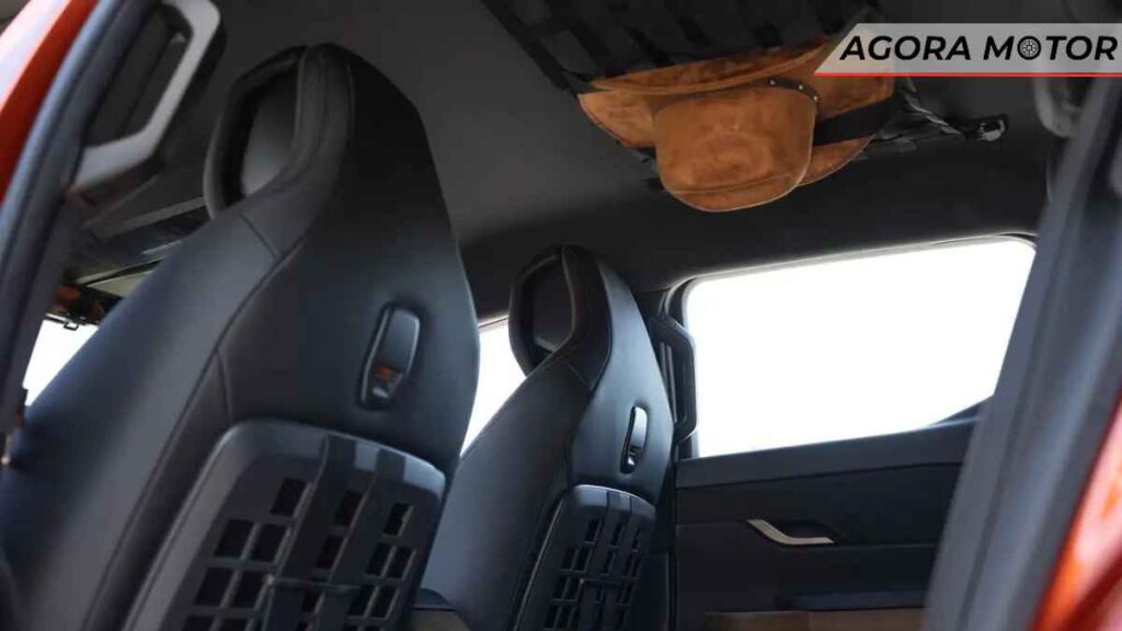 Fisker Alaska - Um conceito de veículo elétrico com porta-copos gigante e rede para chapéus