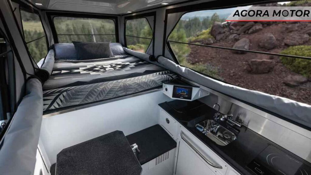 GMC Hummer EV EarthCruiser: o trailer com teto de fibra de carbono para camping confortável