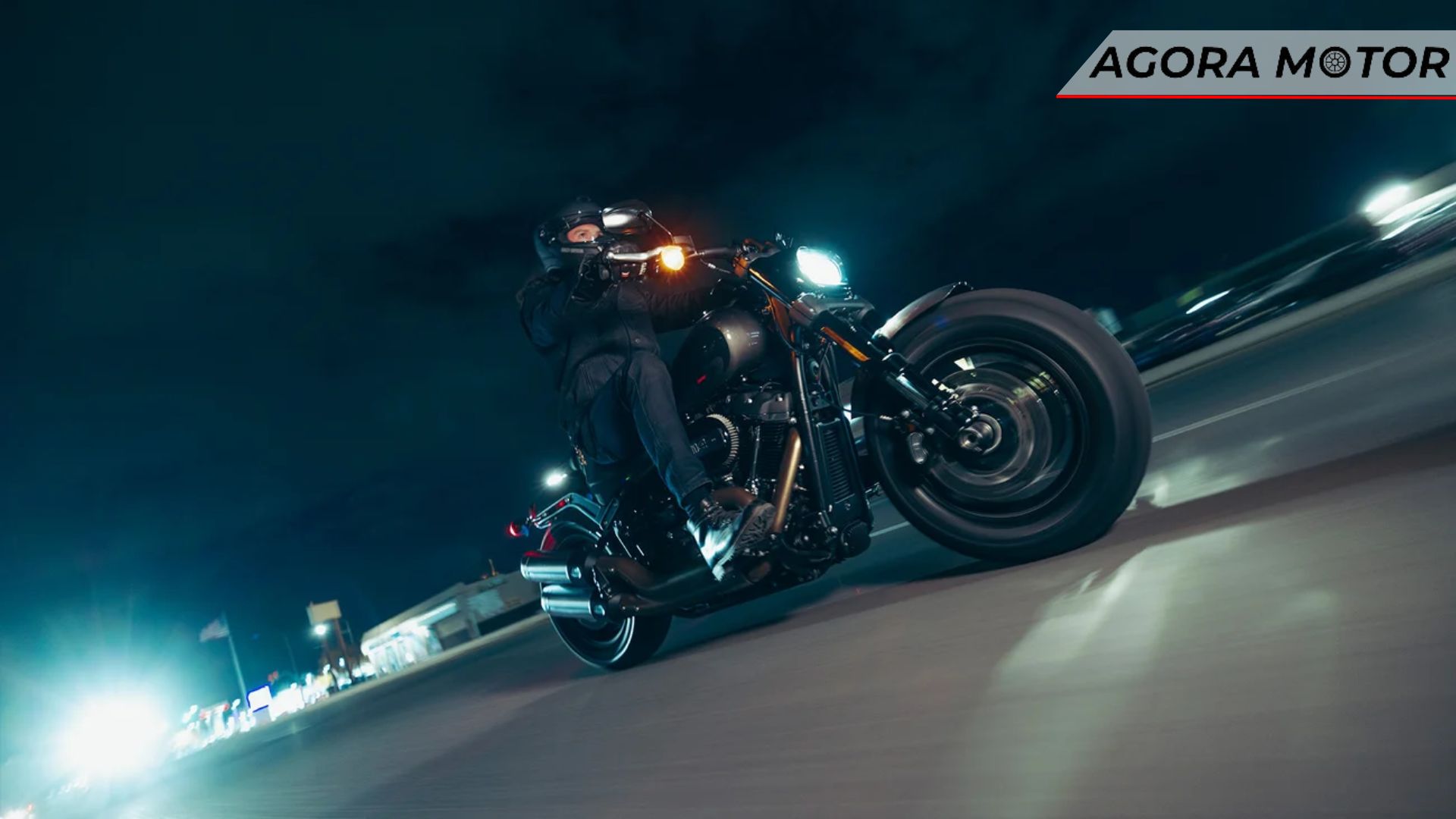 Lateral da H-D Fat Bob 2024.