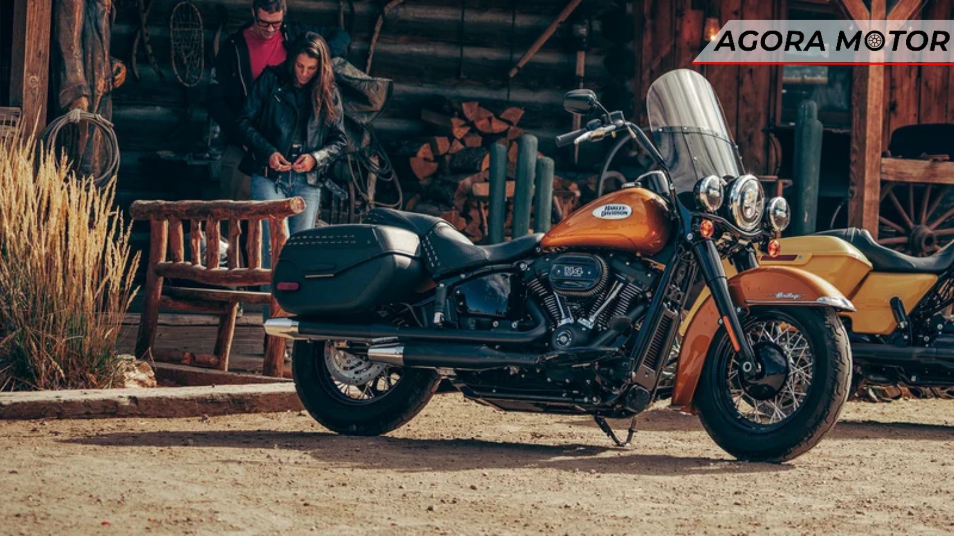 Lateral da H-D Heritage Classic 2024.