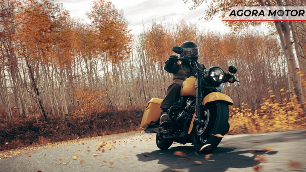 Frente da moto.