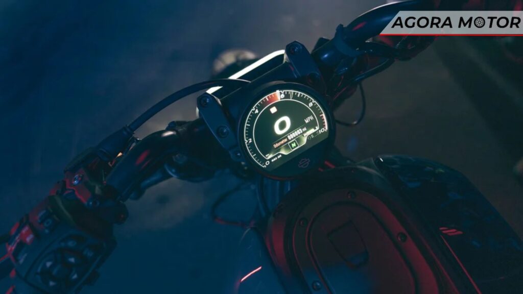 Painel da moto.
