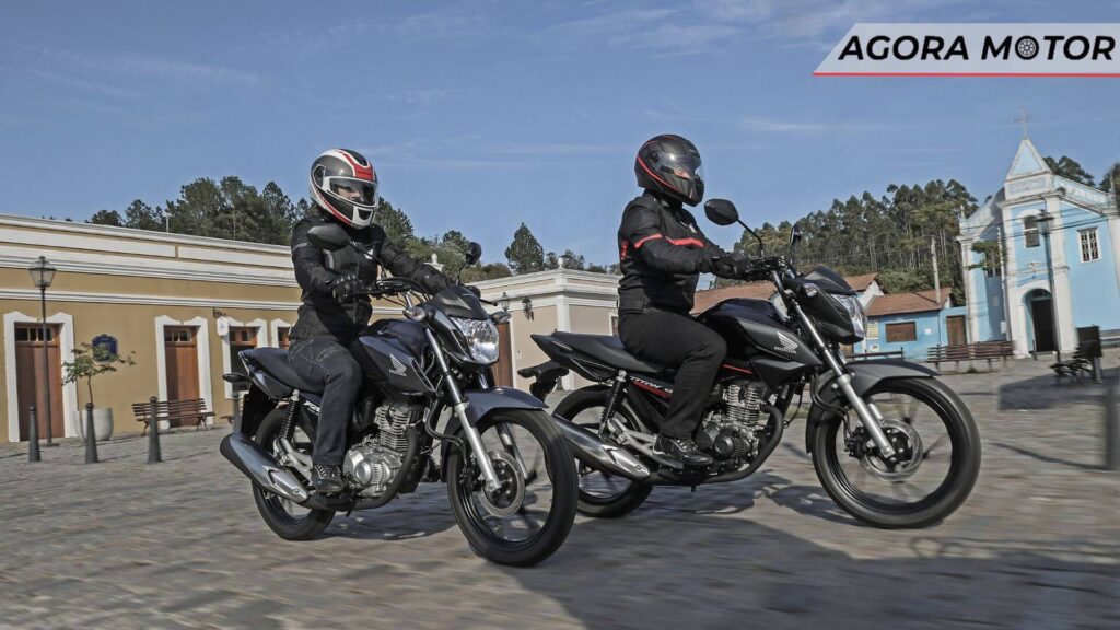 CG 160 Titan em movimento.