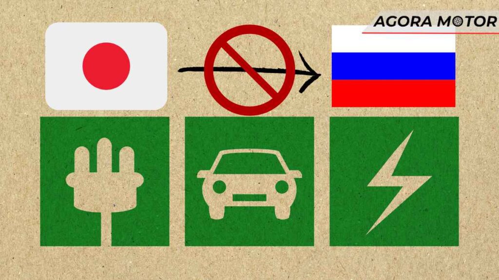 Japão põe fim aos carros híbridos, elétricos e de grande motor sendo enviados para a Rússia