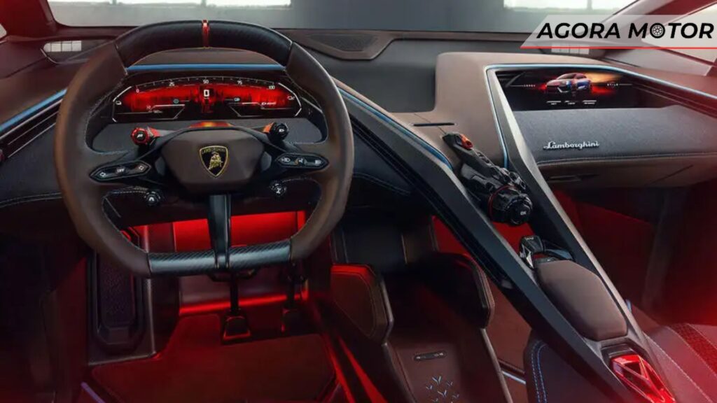 Painel da Lamborghini Lanzador.