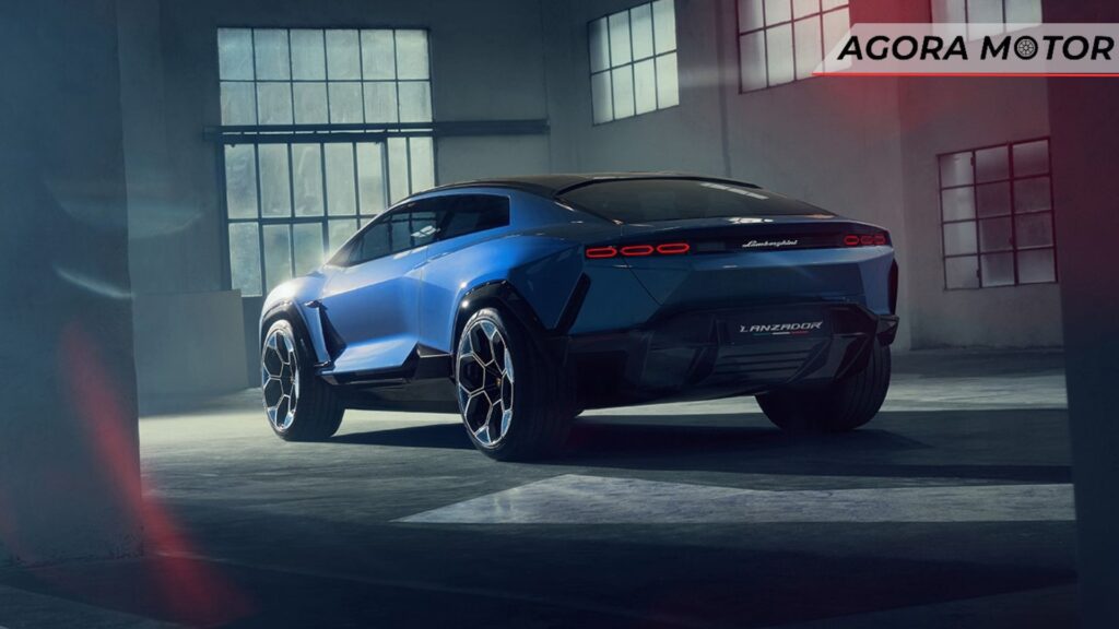 Traseira da Lamborghini Lanzador.