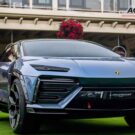 Lamborghini Lanzador totalmente elétrico posa nos gramados de Monterey!