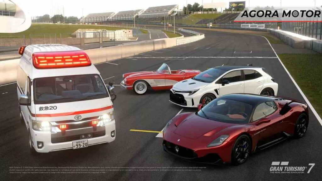 Mais carros incríveis são adicionados ao Gran Turismo 7, incluindo a ambulância Toyota e o supercarro Maserati MC20