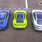 Porsche 911 Drag Races Taycan e Panamera na luta Turbo S!