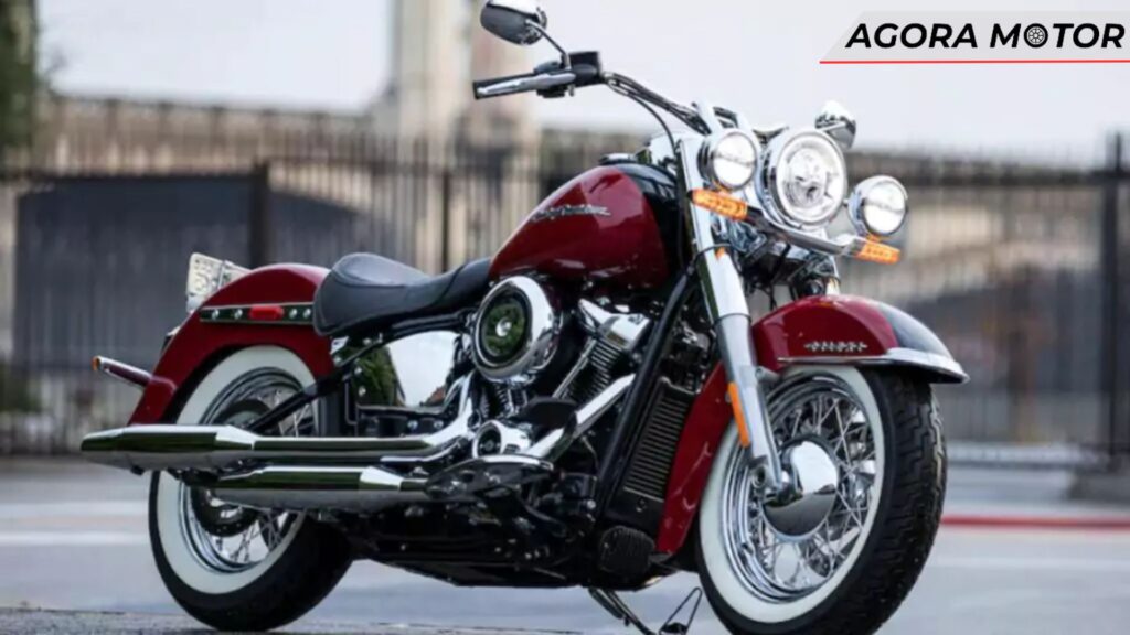Softail 2024 na cor bordo