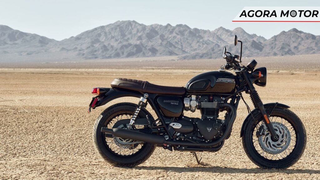 Lateral da Triumph Bonneville T120 2024.