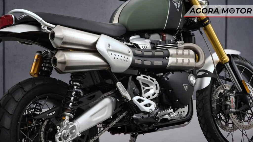 Escapamento da moto.