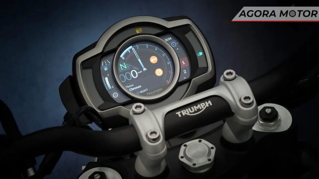 Painel da Scrambler 1200 2024.