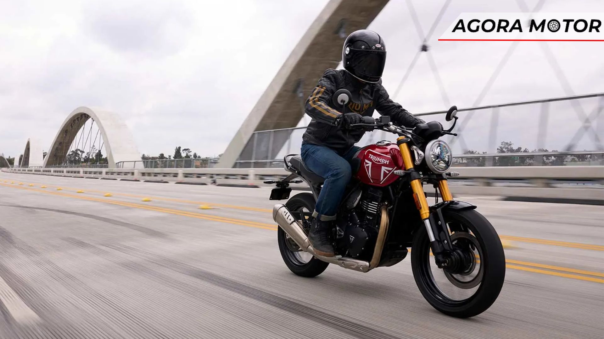 Triumph Speed 400 2024 na estrada.