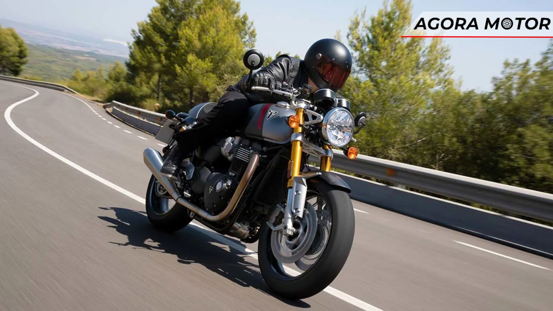 Frente da Triumph Thruxton RS 1200 Frente 2024.