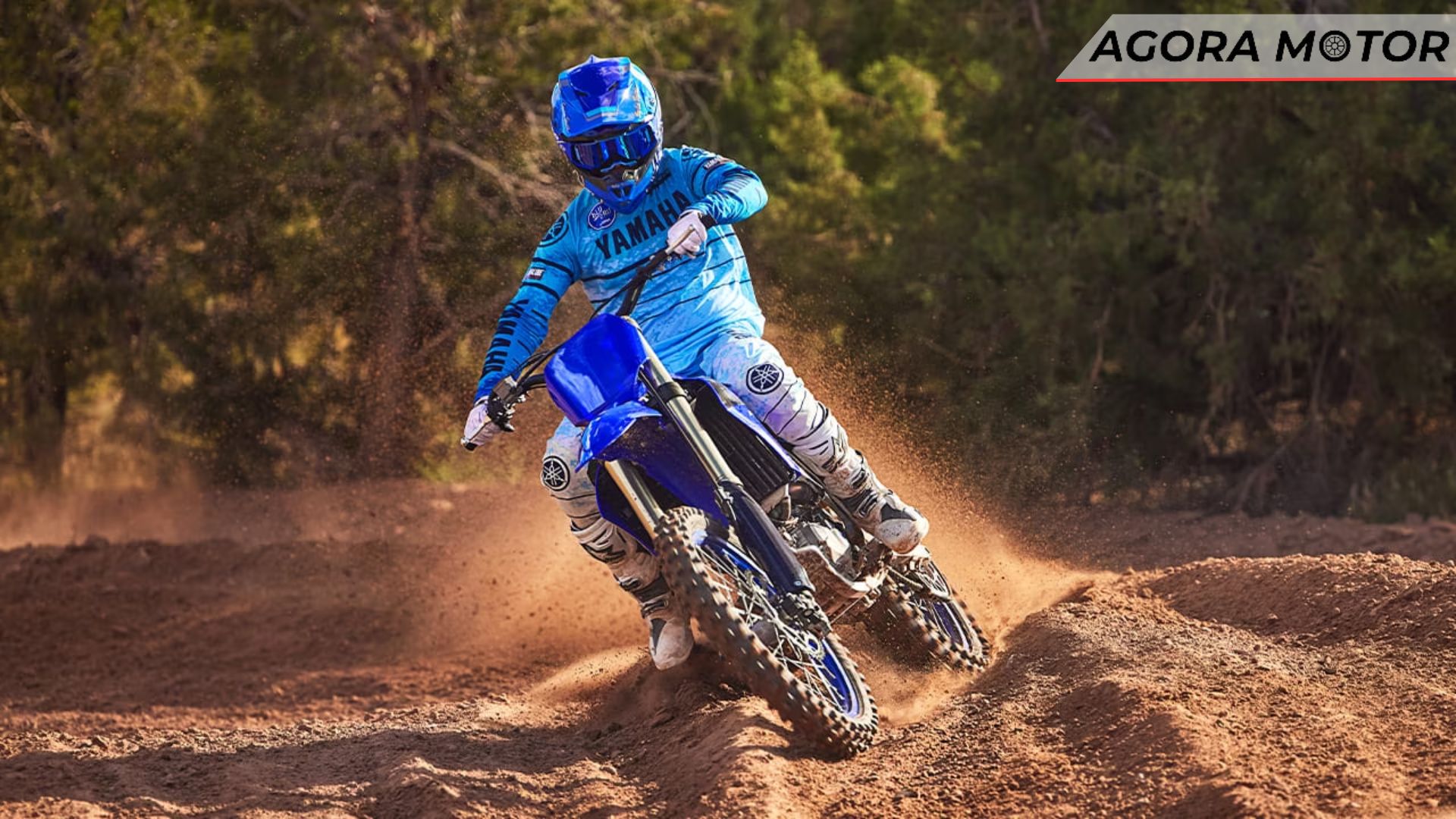 A YZ 450 F 2024 em movimento