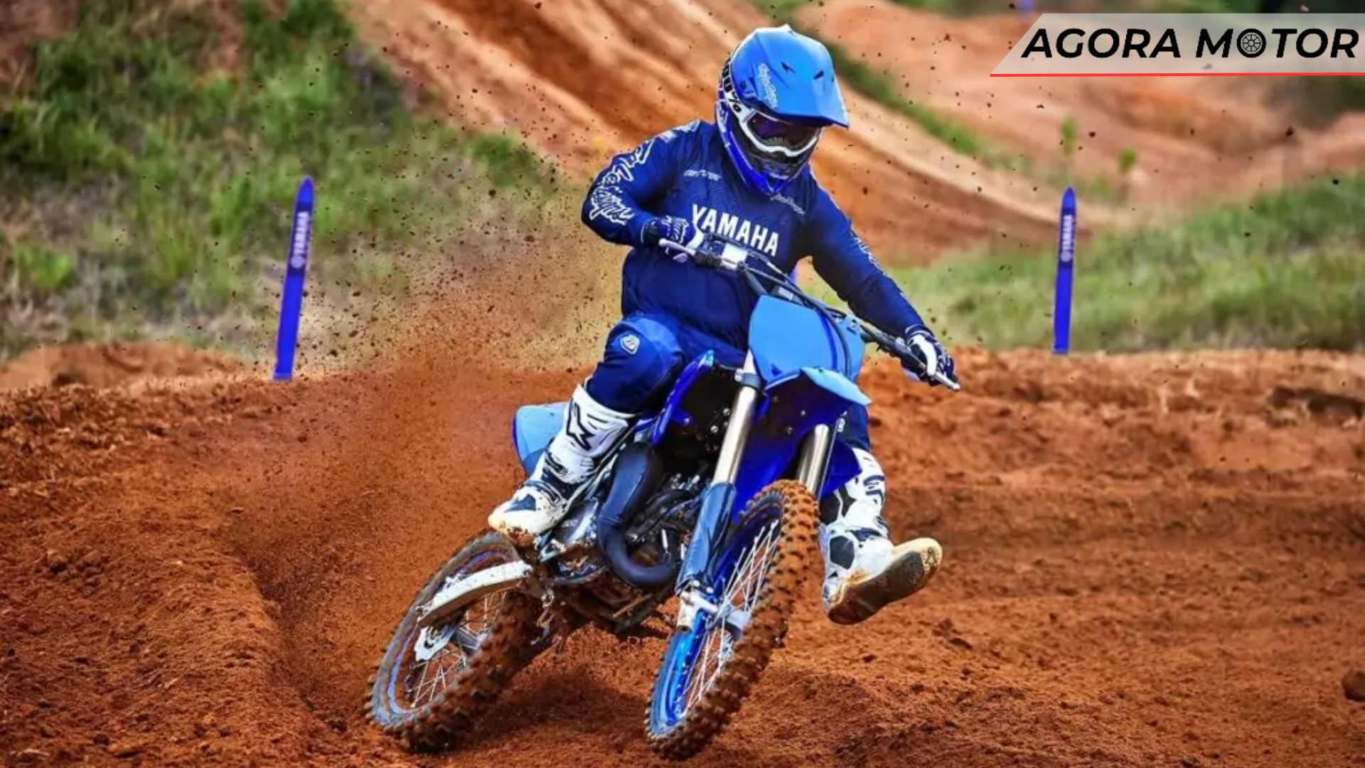 YZ 85 LW 2024 em movimento