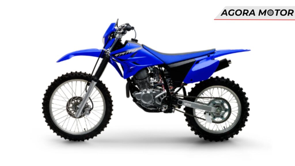 Yamaha TT-R 230 2024 na cor azul.