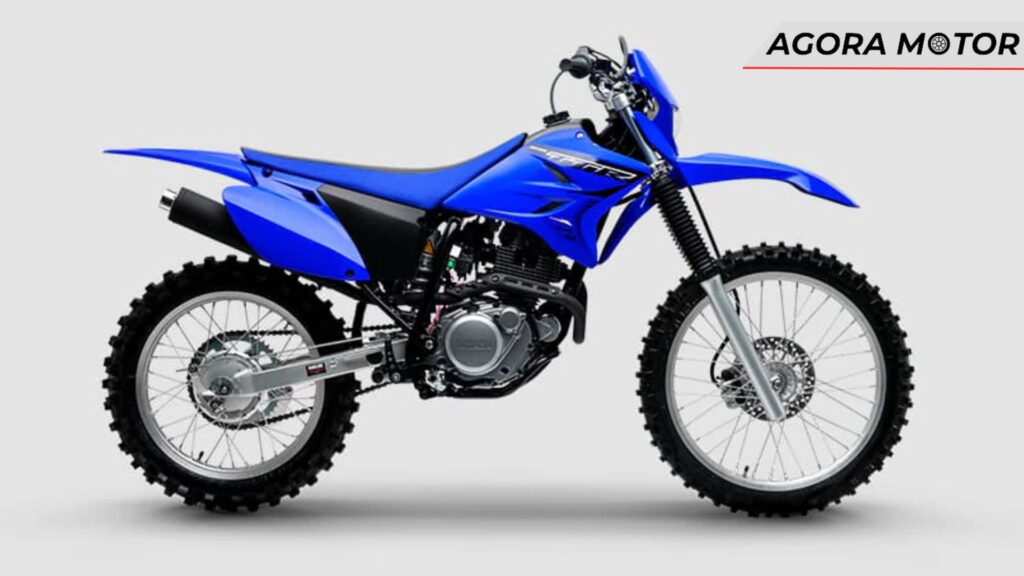 Lateral da Yamaha TT-R 230 2024.