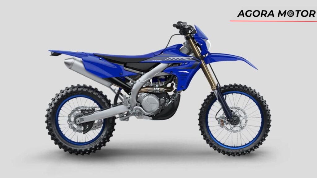 Lateral da Yamaha WR 450 F.