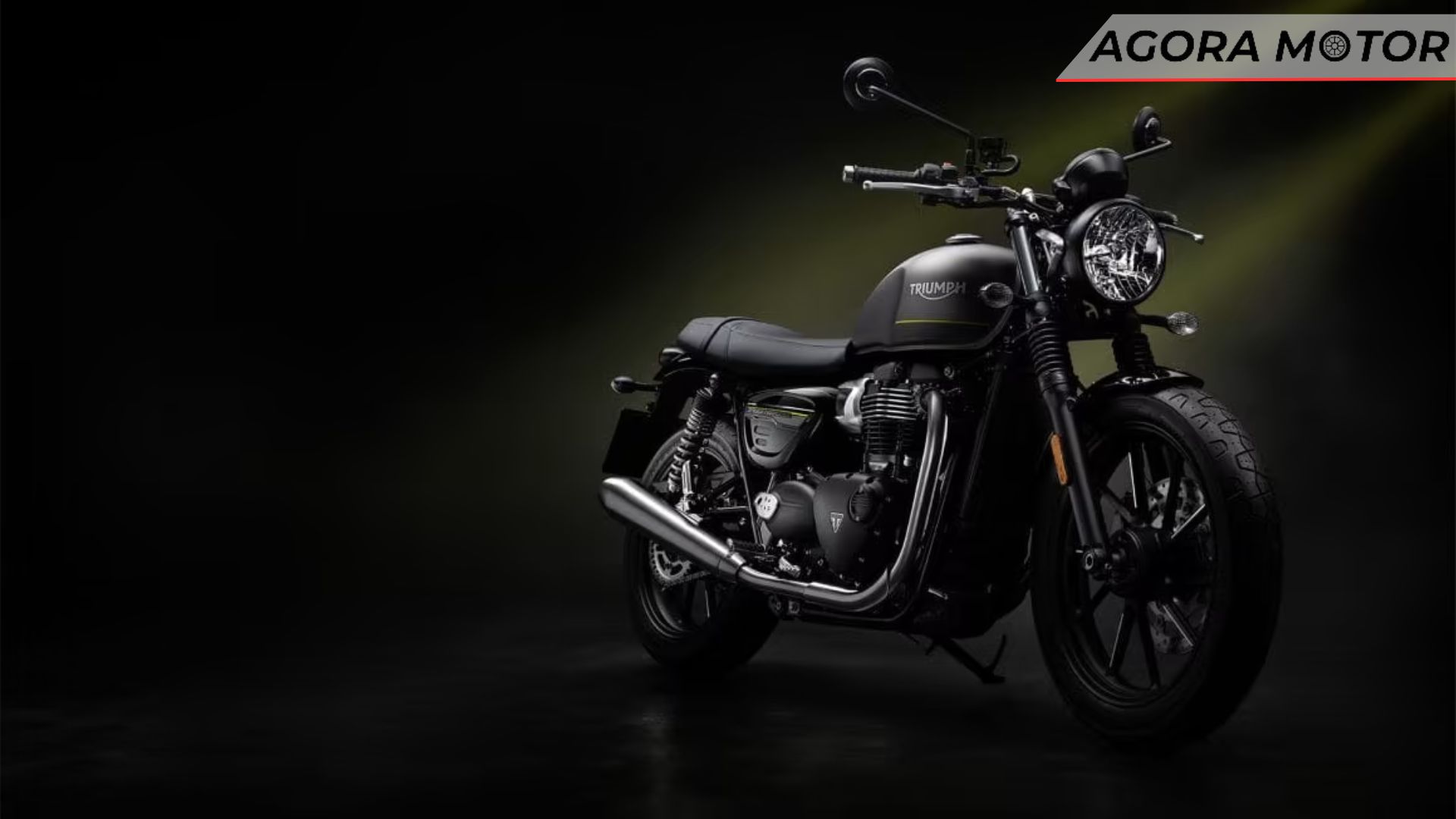 Foto panorâmica de uma Street Twin 900 2024