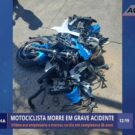 Acidente com moto de alta cilindrada em Blumenau, SC.