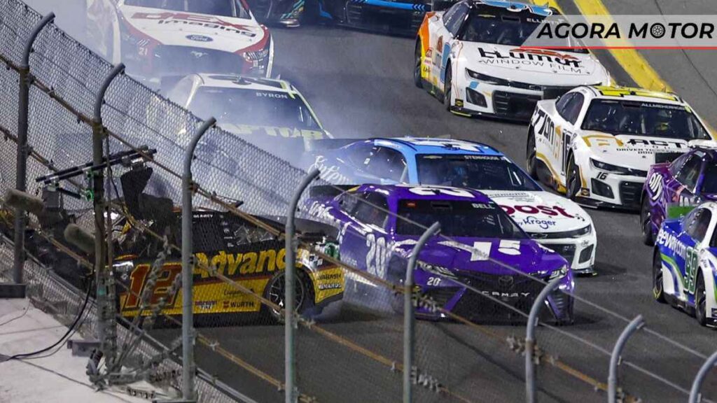 Acidentes chamam a atenção nas corridas da Nascar!