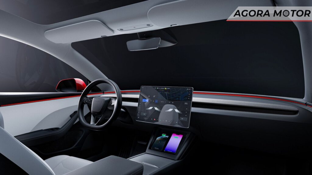 Painel do Tesla Model 3 2024.