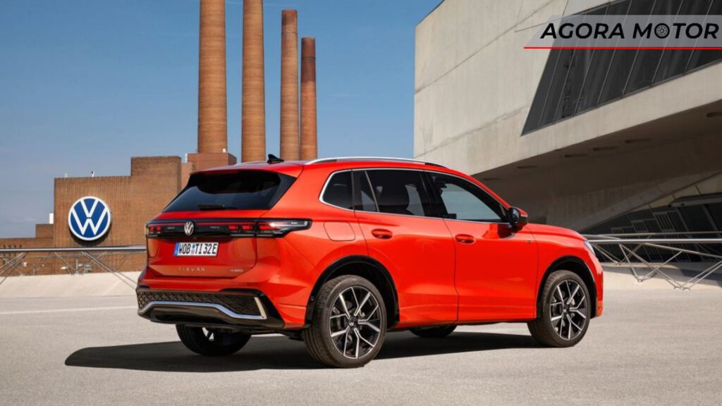 Traseira do VW Tiguan 2025.