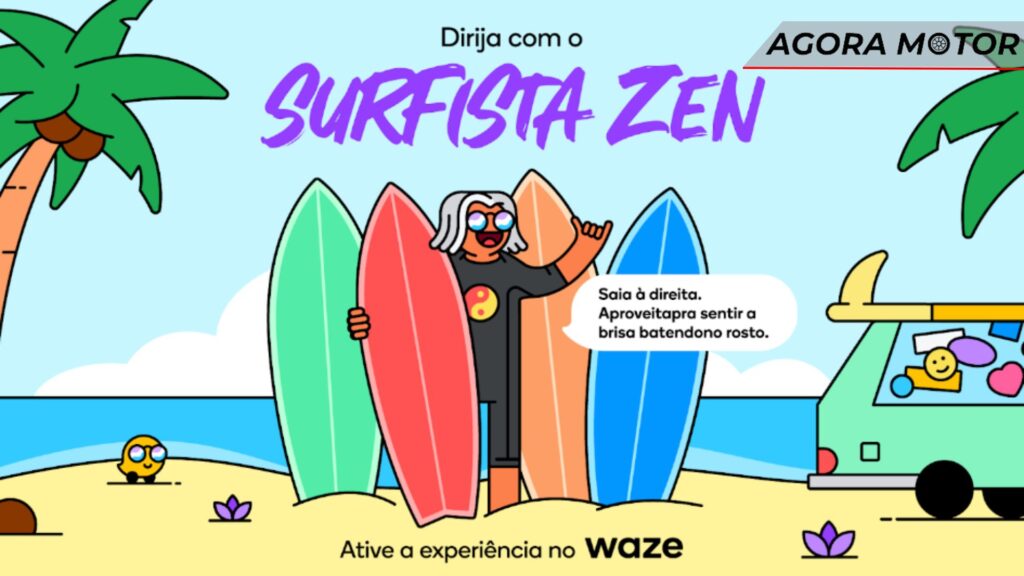 Waze lança nova voz de surfista.