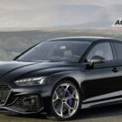 Um Audi A5 2024 preto, Melhores pneus para o Audi A5