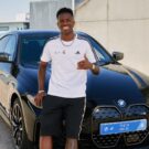 BMW i4 do Vini Jr, atacante do Real Madrid.