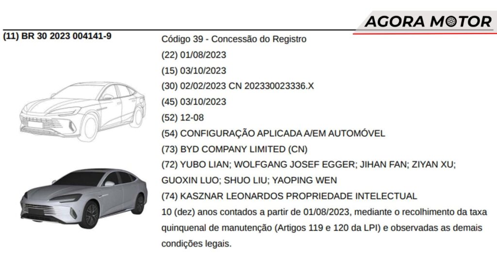 BYD Seal Registro