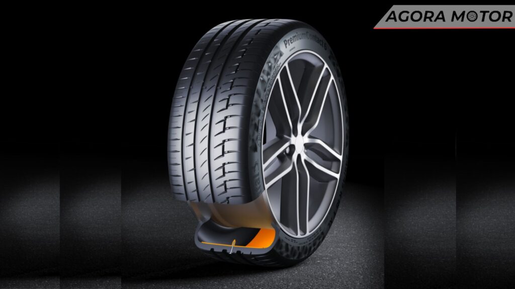 Um pneu Continental PremiumContact 6