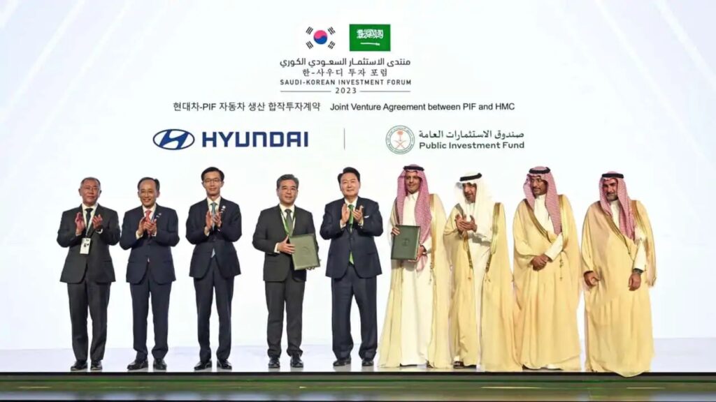 Hyundai faz investimento de meio bilhão na Arábia Saudita.