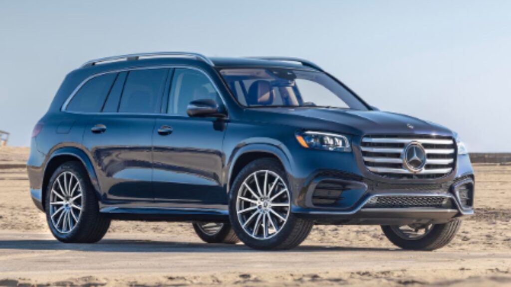 Mercedes-Benz GLS 2025 na diagonal.