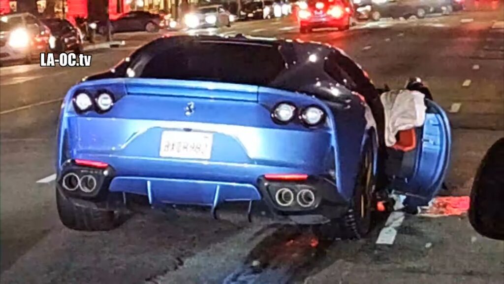 Farrari do ator de Hollywood.