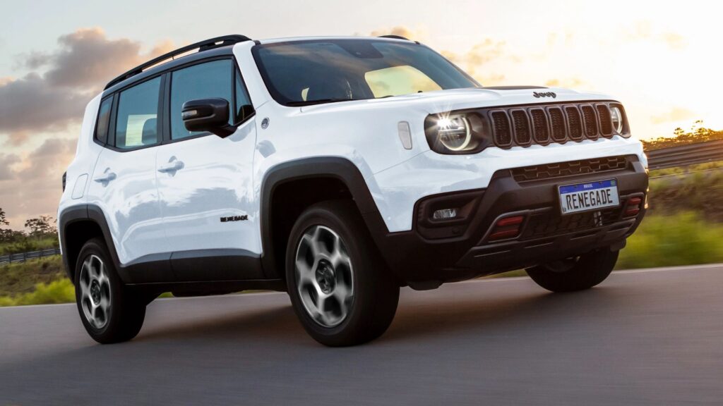 Lateral do Jeep Renegade 2024.