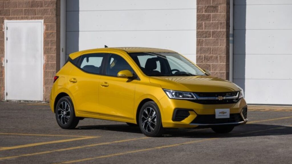 Chevrolet Aveo ou "Celta" vendido no exterior.