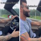 Gusttavo Lima e sua nova Ferrari.
