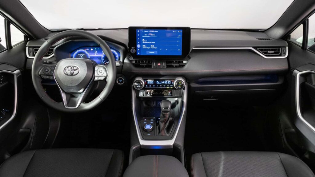 Painel do Toyota RAV4.